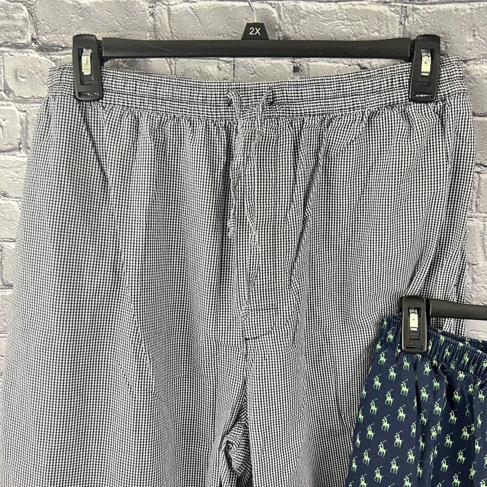 Ralph Lauren Polo Nautica Mens Pajama‎ Pant Lot of 3 Pair XL